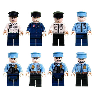 Police Officer Minifigures 8pcs/set